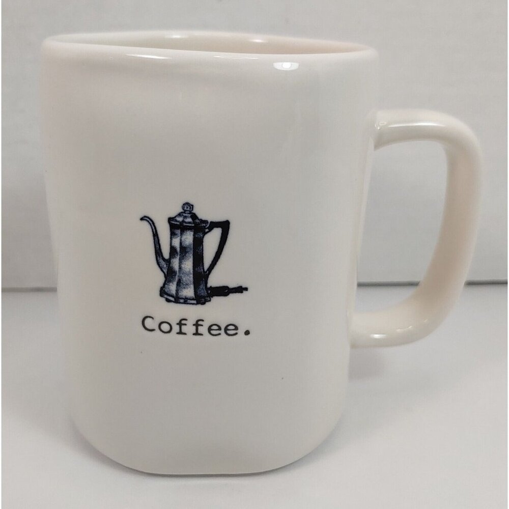 Rae Dunn: Coffee w/ Perkolator - 24oz Cream Ceramic Mug -  Artisan Replacement